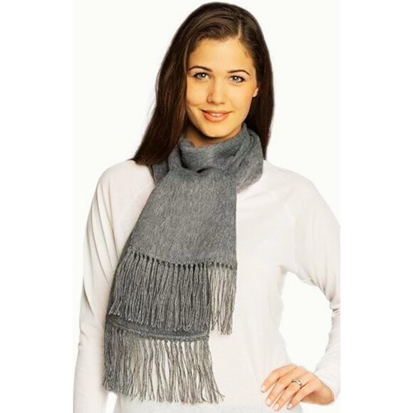 100% Baby Alpaca Brushed Handcrafted Scarf Unisex Warm and Soft NWT - Picture 3 of 6